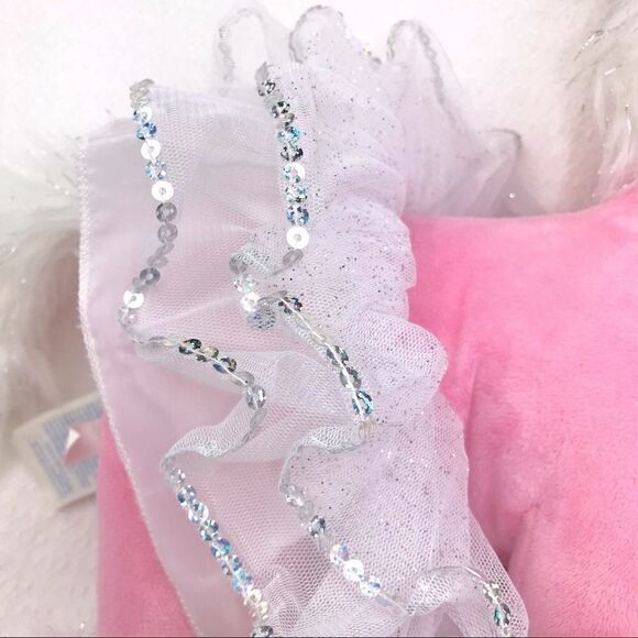 Build-A-Bear Pink “ Employee Swirl” Candy Stripe Unicorn with Ballet TuTu - Picture 12 of 13